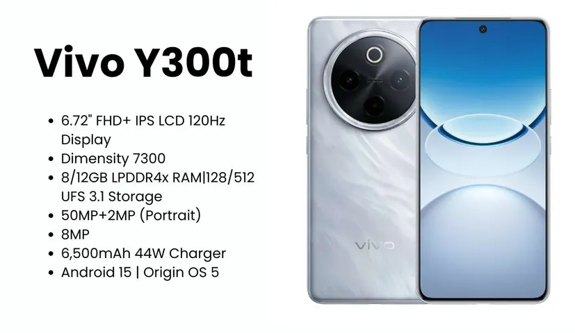 Vivo Y300t Launched: Price, Specifications, Features & Availability Details