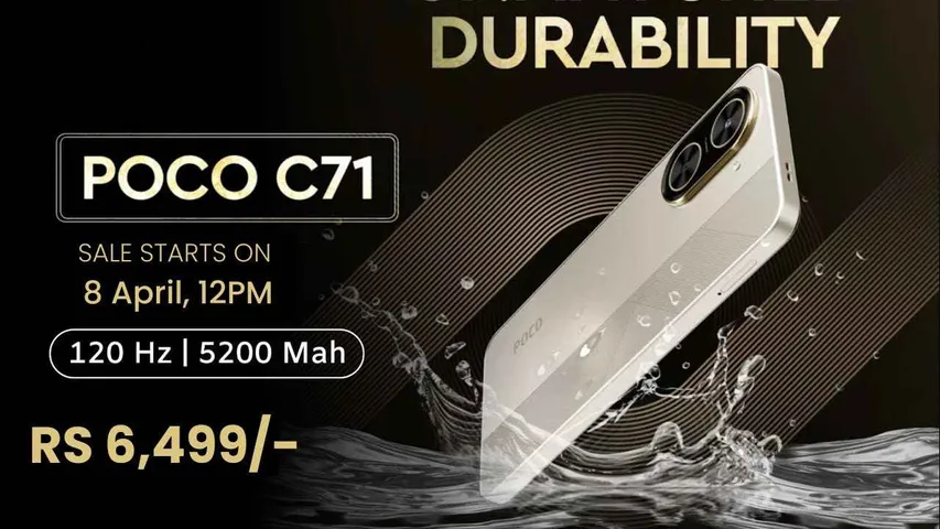 Poco C71 Budget Smartphone Launched: 32MP Camera & 5200mAh Battery, Starting at ₹6,499