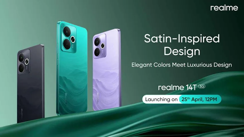 Realme 14T Launching in India on April 25 with IP69 Waterproofing