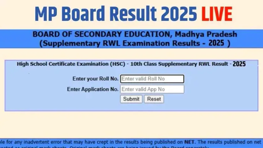 MP Board Result 2025 Declared for Class 10 & 12 – Check Your Score Now