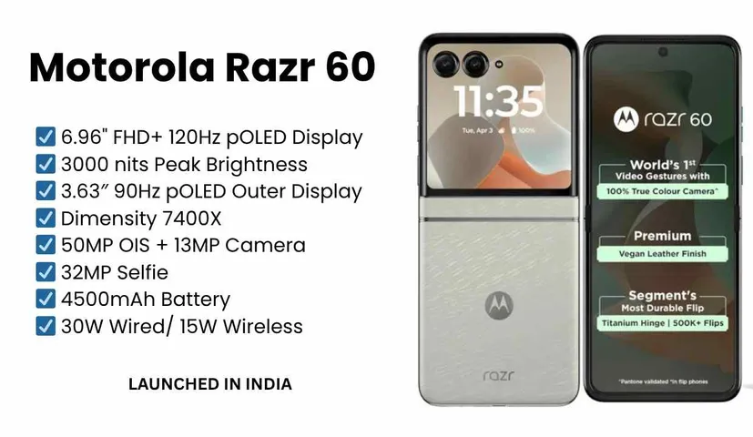 Motorola Razr 60 Launched in India: Price, Specs, and Features