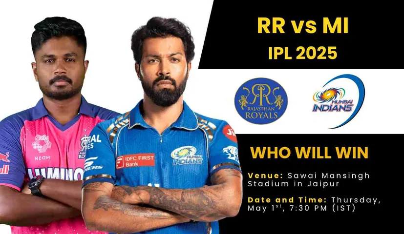 RR vs MI IPL 2025: Match Preview, Dream11 Predication, Pitch & Live Streaming