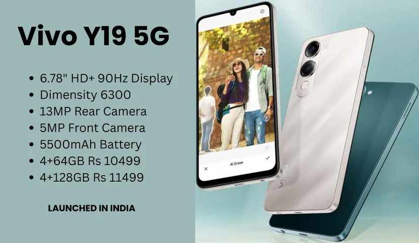 Vivo Y19 5G Launched in India With 90Hz Display, Big Battery At 11,499