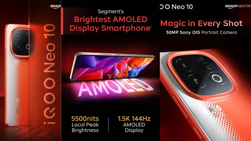 iQOO Neo 10 Launched in India With 7000mAh Battery, Snapdragon 8S Gen 4