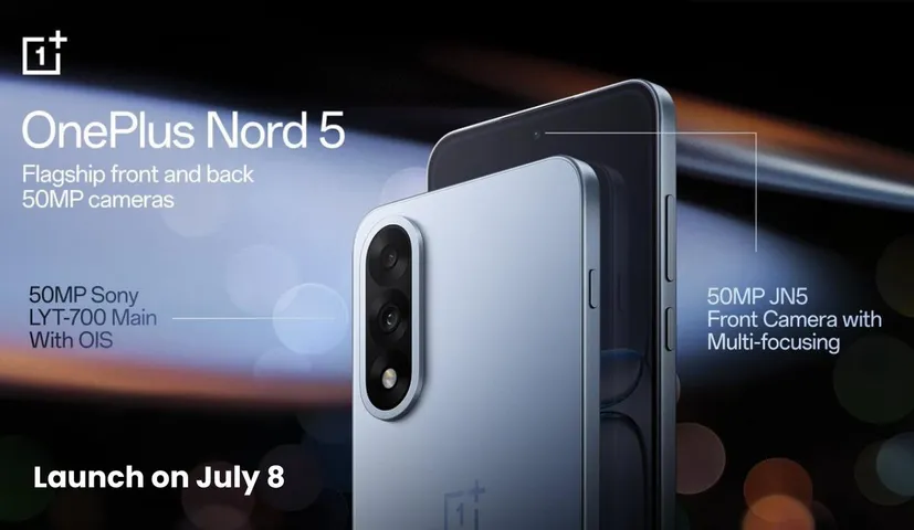 OnePlus Nord 5 and Nord CE 5 India Launch on July 8: Camera, Specs, Price & More