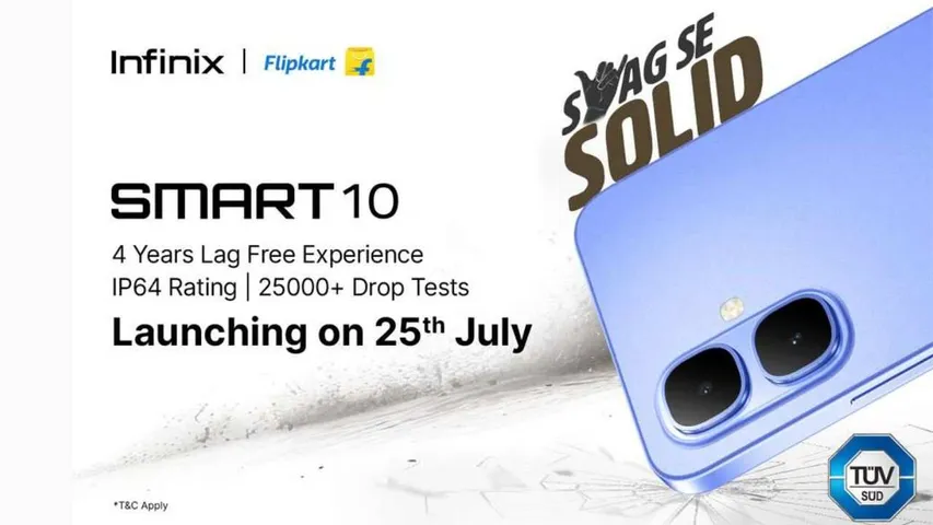 Infinix Smart 10 Launching on July 25 in India: Specs, Features, and Price