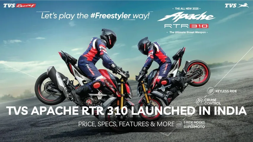 TVS Apache RTR 310 Launched: Price, Features, Performance & Variants