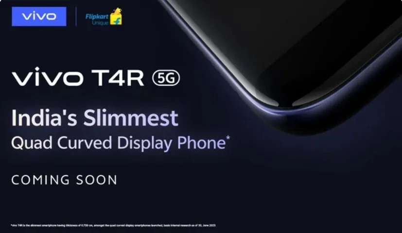 Vivo T4R 5G Launch Confirmed: India’s Thinnest Quad-Curve Display Phone Coming Soon