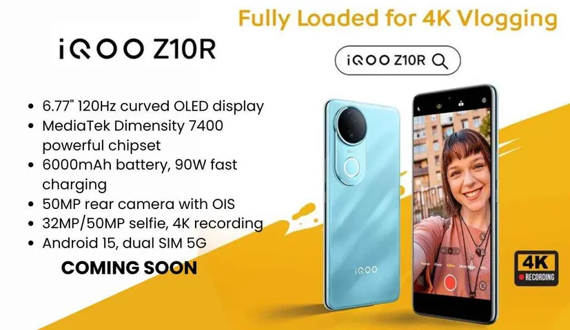 iQOO Z10R India Launch Soon Specs, Features, Price & Expected Launch Date
