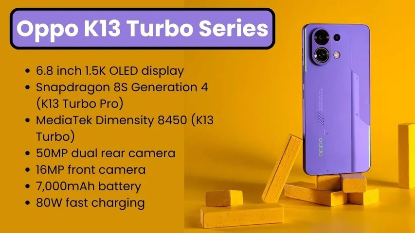 Oppo K13 Turbo Series India Launch on August 11 – Specs, Price, and Where to Watch