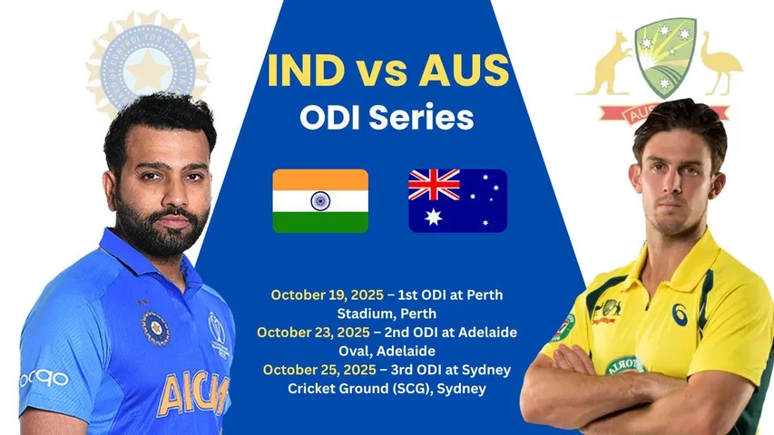 IND vs AUS 2025 ODI Series: Full Schedule, Squads, Head-to-Head Record