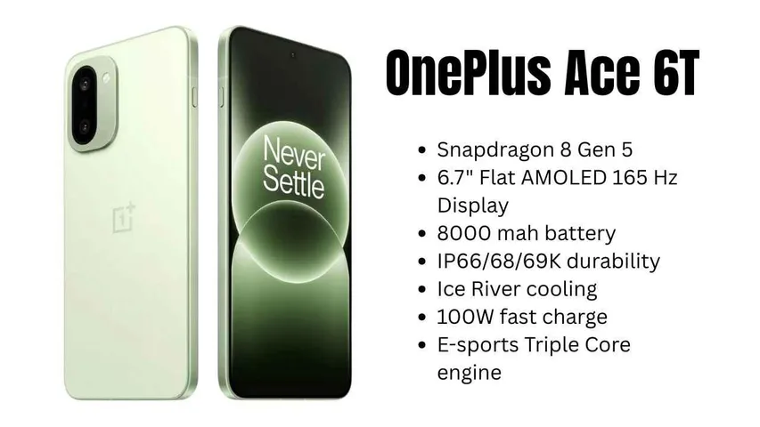 OnePlus Ace 6T Launch Confirmed Know Specification, Features, Launch Date