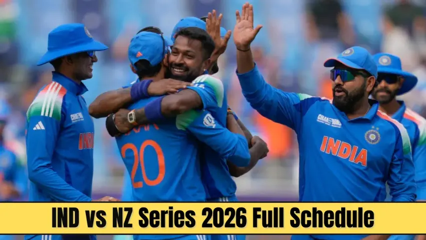 IND vs NZ Series 2026: Full ODI & T20 Schedule, Head-to-Head Record and Team India