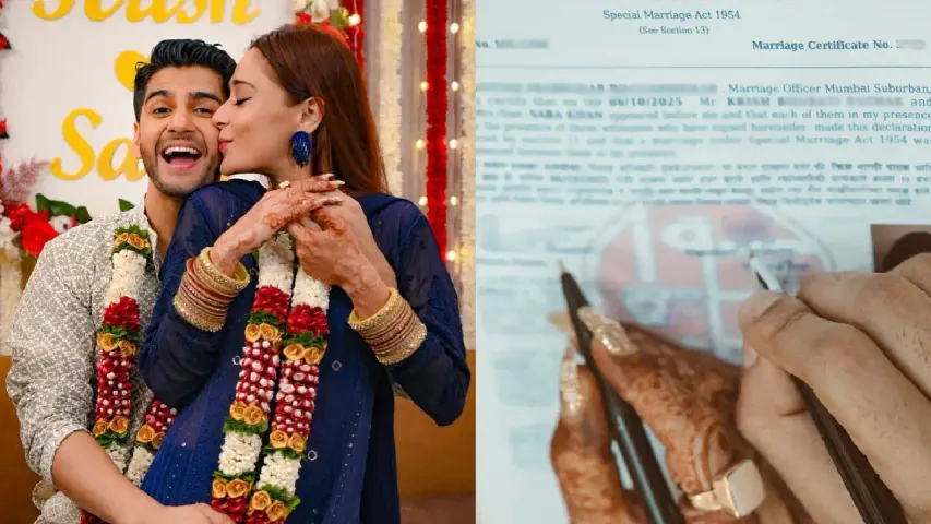 Sara Khan Marries Krish Pathak: A Stunning Pahari Bride’s Royal Wedding!