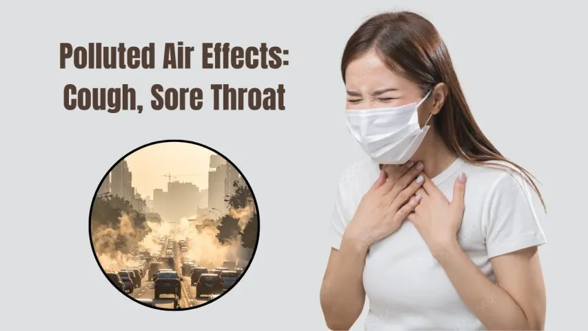 Polluted Air Effects: Cough, Sore Throat & Breathing Problems