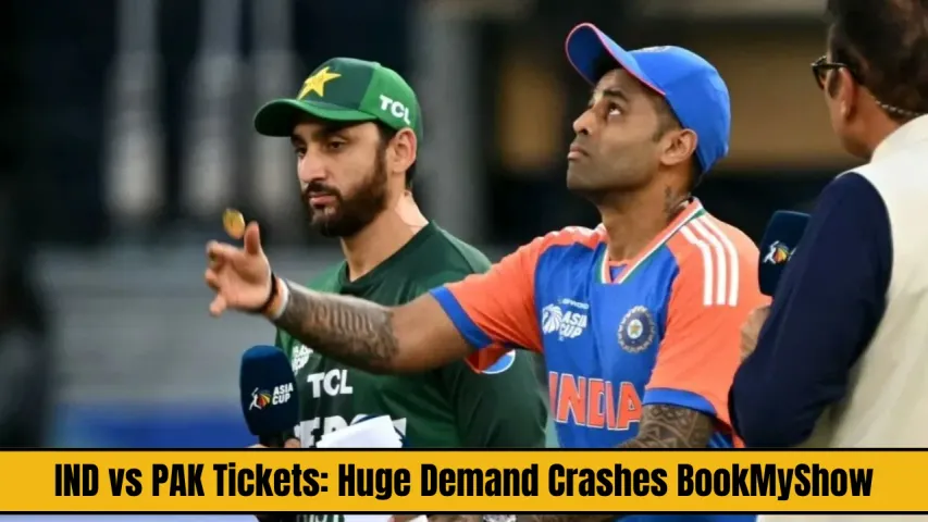 IND vs PAK Tickets: Huge Demand Crashes BookMyShow as India-Pakistan Match Tickets Go on Sale