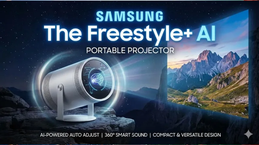 Samsung Freestyle+ AI Portable Projector Unveiled Ahead of CES 2026
