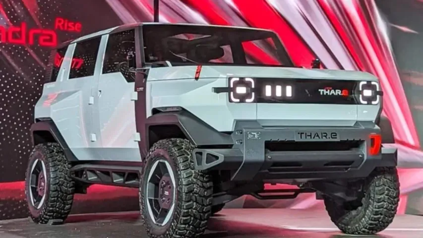 Unveiling of Mahindra's electric SUV concept: Thar.e