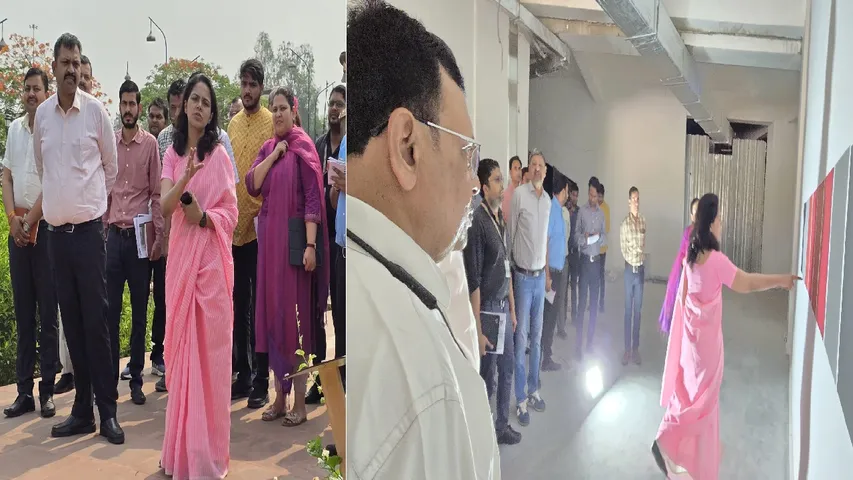 Divisional Commissioner took stock heritage zone works