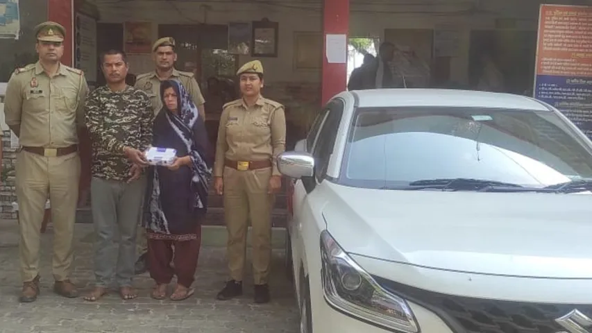 कानपुर में शातिर दंपती ज्वैलरी शाॅप बनाते थे निशाना।