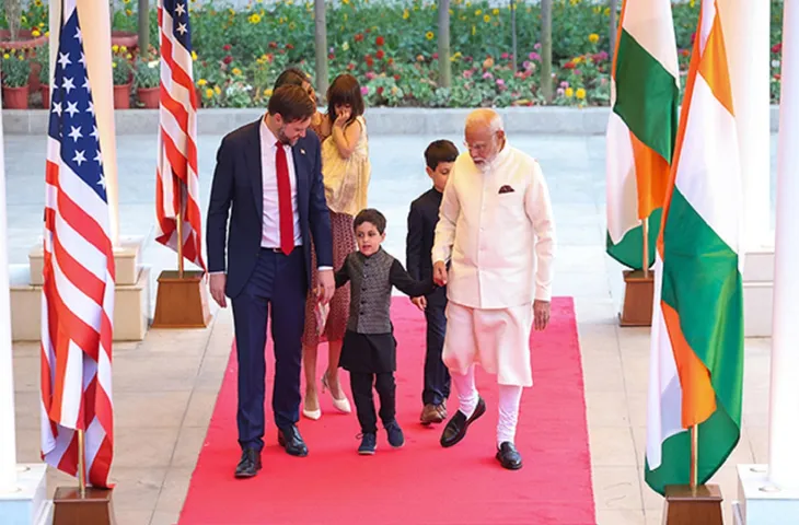 US Vice President Vance and his family met Prime Minister Modi