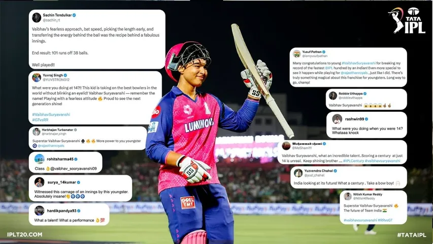 sachin on vaibhav suryavanshi 