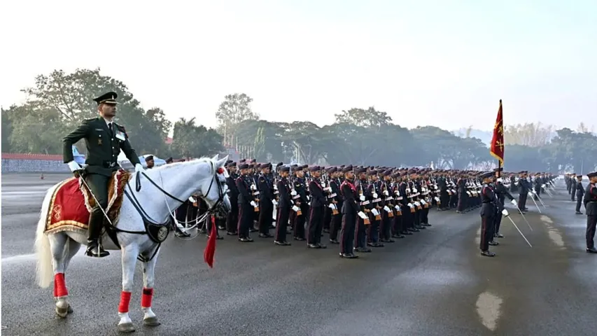 17 women cadets participated in the passing out parade for the first time