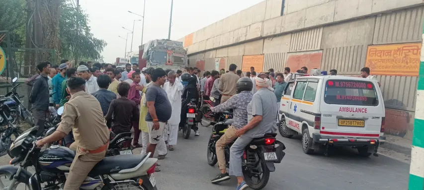 हादसे के बाद हाईवे पर लंबा जाम लग गया