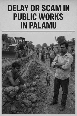पलामू में विकास कार्य बने भ्रष्टाचार की भेंट, परियोजनाएं अधूरी, जनता परेशान