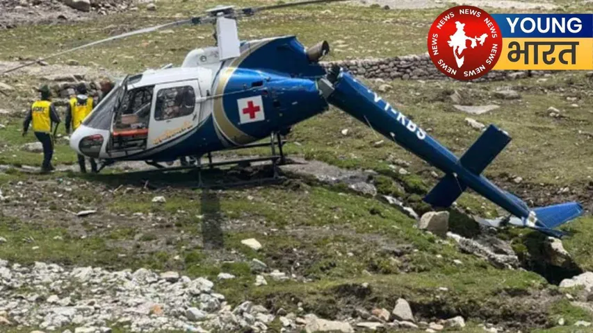 Helicopter crashes on Kedarnath route in Uttarakhand- file photo