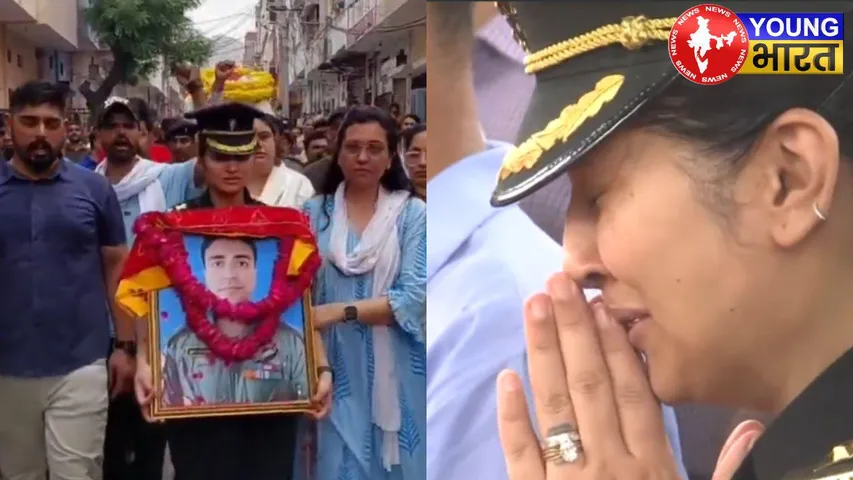 Wife of pilot Rajveer Singh Chauhan