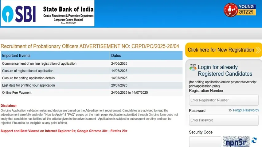 SBI PO vacancy