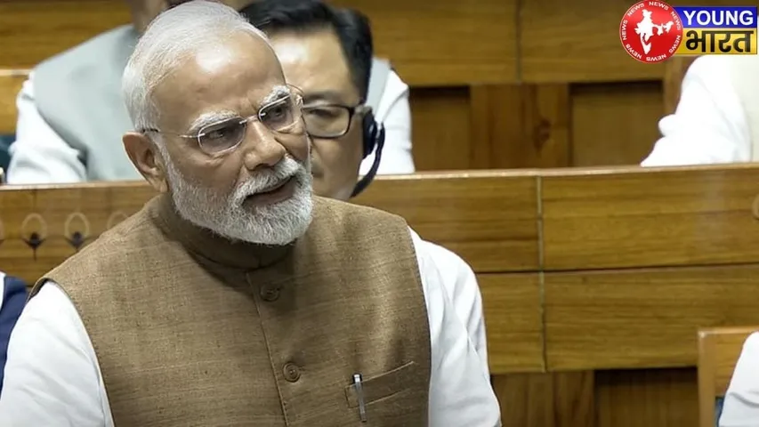 PM Modi in Loksabha