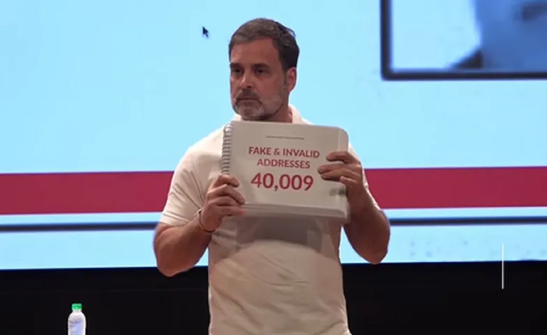 Rahul Gandh Show fake voterlist