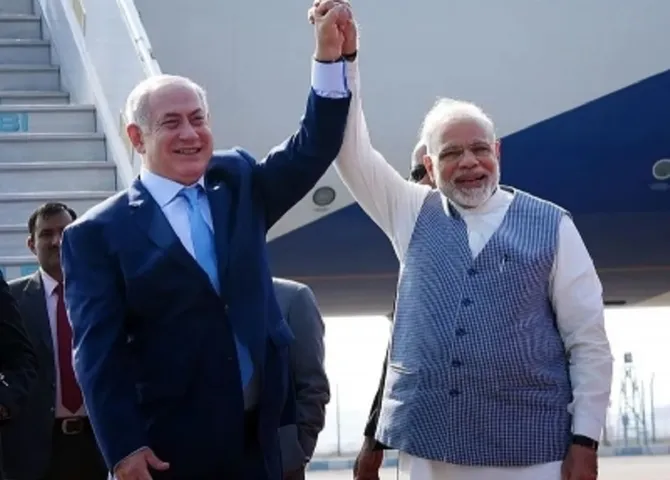Modi Netanyahu bonhomie takes centre