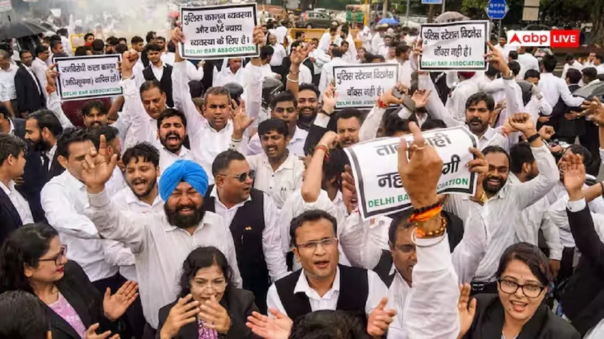 lawyers protest in delhi