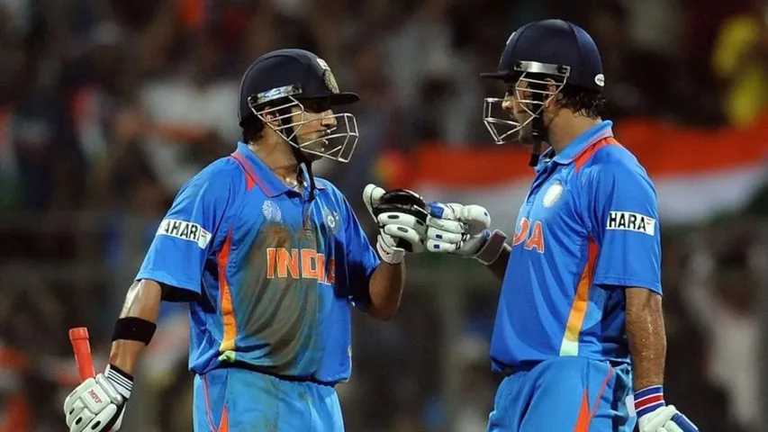 dhoni and gambhir