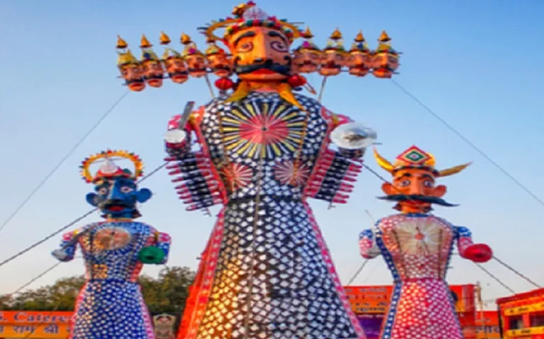 Ravan Dussehra dahan