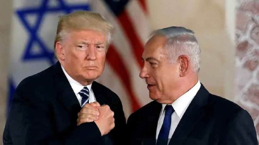 US President Donald Trump and Israeli PM Benjamin Netanyahu