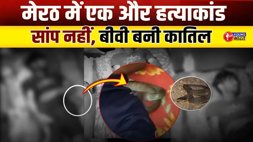 सांप नहीं, पत्नी थी कातिल! एक और Meerut Case की चौंकाने वाली सच्चाई | YOUNG Bharat News