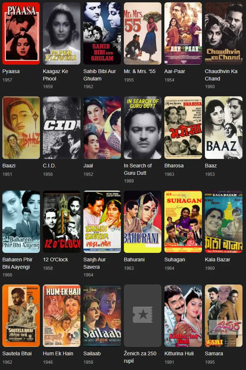 guru dutt movies