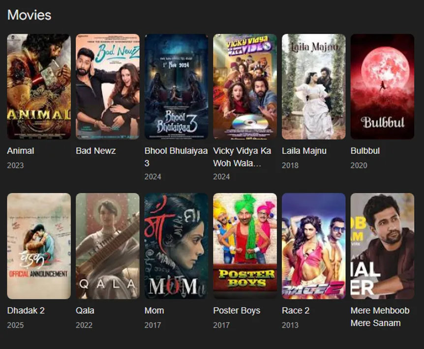 tripti dimri movies