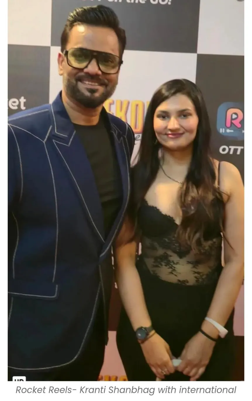 Kranti Shanbhag with celeb designer model Shweta Dhillon