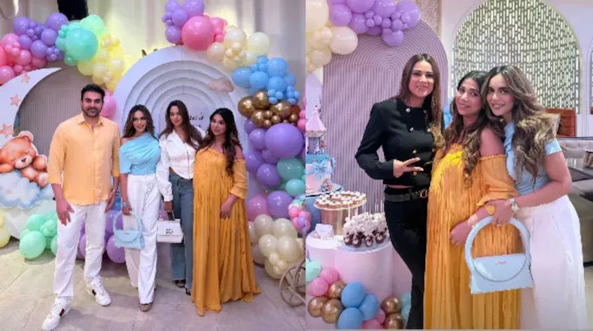 Salman Khan And Other Celebs At Arbaaz Khan Wife Sshura Khan Baby Shower