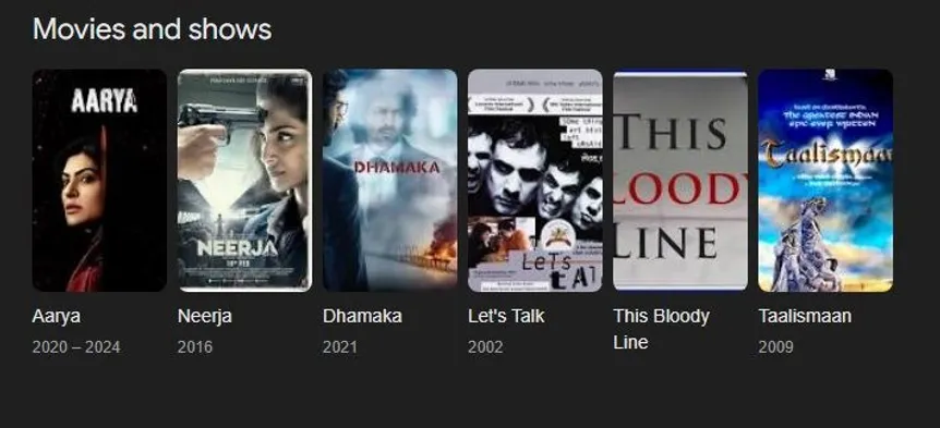 ram madhvani movies and tv shows