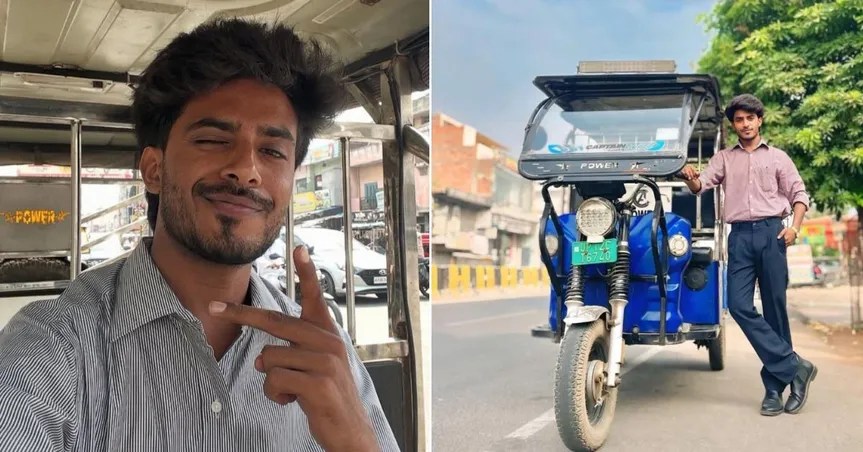 This 22-YO Turned His Father’s Rickshaw Into a Viral Career With 87K Followers (1)