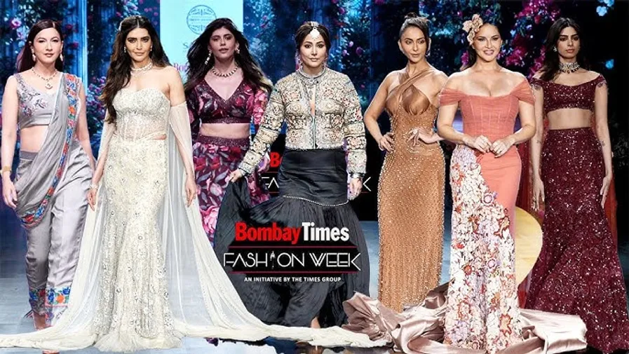 Bombay Fashion Week 2025 Hina Khan Khushi Kapoor Sunny Leone