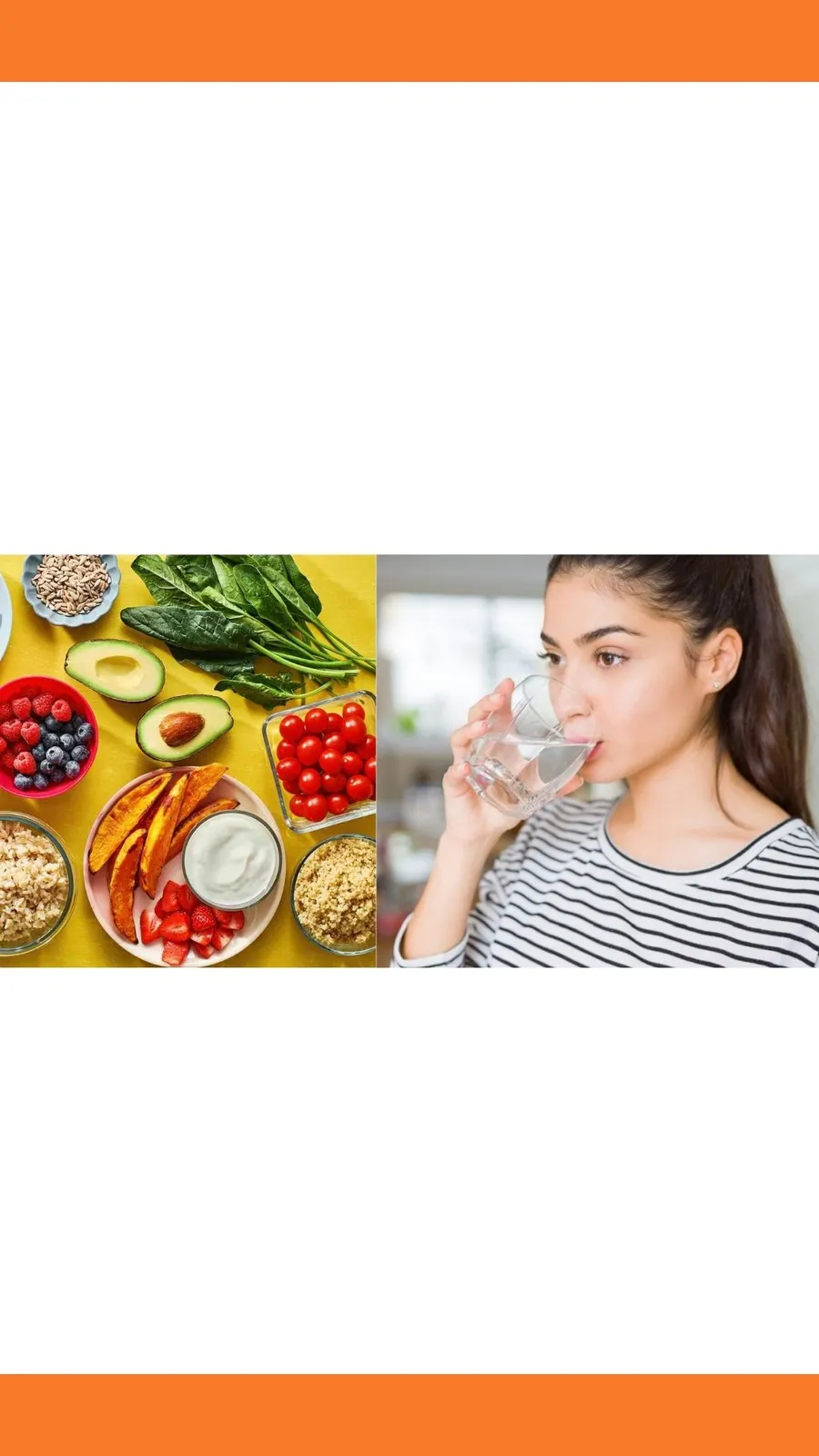 Water and Healthy food