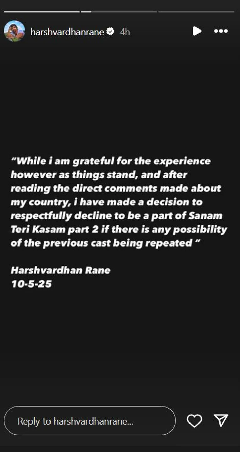 Harshvardhan Rane 