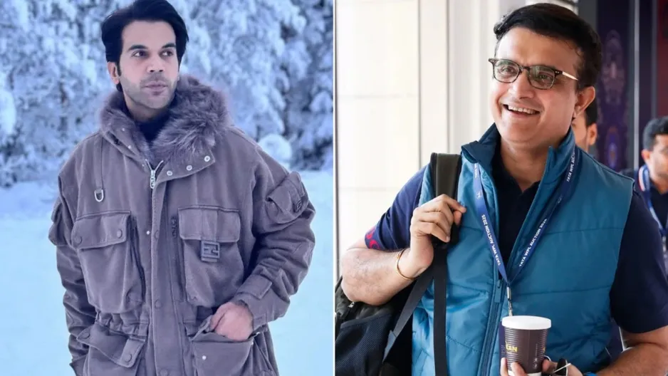 Rajkummar Rao and Sourav Ganguly